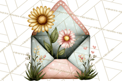 Birdsong Letters Clipart, Printable Love Letter PNG Product Image 5