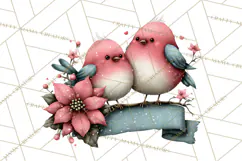 Birdsong Letters Clipart, Printable Love Letter PNG Product Image 2