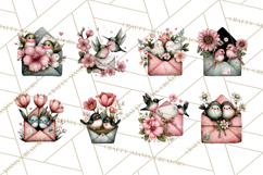 Birdsong Letters Clipart, Printable Love Letter PNG Product Image 7