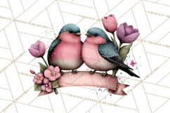 Birdsong Letters Clipart, Printable Love Letter PNG Product Image 3