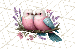 Birdsong Letters Clipart, Printable Love Letter PNG Product Image 4