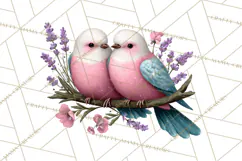 Birdsong Letters Clipart, Printable Love Letter PNG Product Image 4