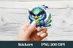 Funny bird sticker printable | Animal sticker PNG design Product Image 1