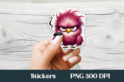 Funny bird sticker printable | Animal sticker PNG design Product Image 1
