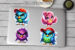 Funny Bird Stickers PNG Design | Cute Animal Sticker Product Image 1