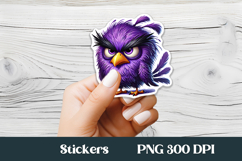 Funny bird sticker printable | Animal sticker PNG design Product Image 1