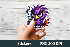 Funny bird sticker printable | Animal sticker PNG design Product Image 1
