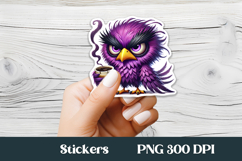 Funny bird sticker printable | Animal sticker PNG design Product Image 1