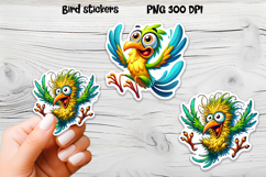 Funny bird sticker printable | Animal sticker PNG design Product Image 1