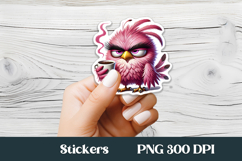Funny bird sticker printable | Animal sticker PNG design Product Image 1