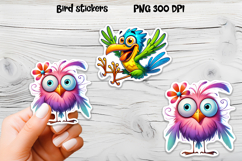 Funny bird sticker printable | Animal sticker PNG design Product Image 1