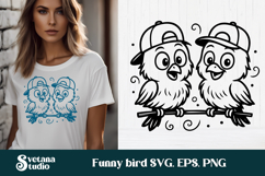 Funny bird SVG design | Bird SVG | Tropical SVG Product Image 1