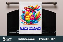Funny bird kitchen towel | Kitchen towel quotes sublimation Product Image 1