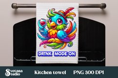 Funny bird kitchen towel | Kitchen towel quotes sublimation Product Image 1