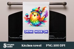Funny bird kitchen towel | Kitchen towel quotes sublimation Product Image 1