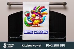Funny bird kitchen towel | Kitchen towel quotes sublimation Product Image 1