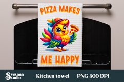 Funny bird kitchen towel | Kitchen towel quotes sublimation Product Image 1
