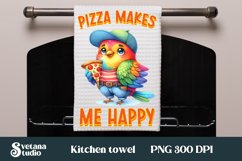 Funny bird kitchen towel | Kitchen towel quotes sublimation Product Image 1