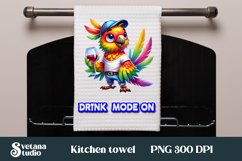 Funny bird kitchen towel | Kitchen towel quotes sublimation Product Image 1