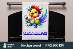 Funny bird kitchen towel | Kitchen towel quotes sublimation Product Image 1