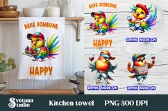 Funny bird kitchen towel | Kitchen towel quotes sublimation Product Image 1