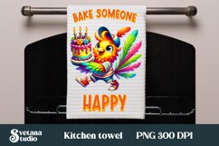 Funny bird kitchen towel | Kitchen towel quotes sublimation Product Image 1