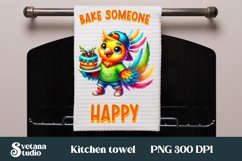 Funny bird kitchen towel | Kitchen towel quotes sublimation Product Image 1
