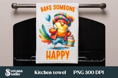 Funny bird kitchen towel | Kitchen towel quotes sublimation Product Image 1