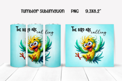 Funny bird tumbler wrap | Sarcastic bird quotes tumbler PNG Product Image 1
