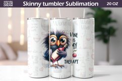 Funny Bird Tumbler Sublimation | Wine Tumbler Wrap Product Image 1