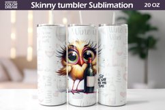 Funny Bird Tumbler Sublimation | Wine Tumbler Wrap Product Image 1