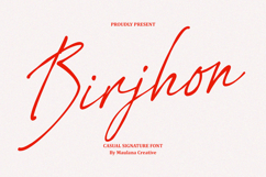 Birjhon Casual Signature Brush Font Product Image 1