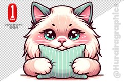 Birman Cat Clipart - PNG File Product Image 1