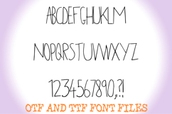 Biro Pen Doodle Handwriting Lettering ABC Font Typeface Product Image 2