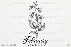 Birth Month Flowers SVG PNG Product Image 1