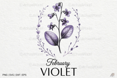 Birth Month Flowers SVG PNG Product Image 1