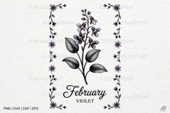 Birth Month Flowers SVG PNG Product Image 1