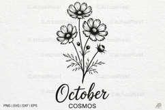 Birth Month Flowers SVG PNG Product Image 1