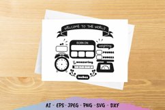 Birth Stats Template for Boy Product Image 1