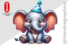 Birthday Animal Clipart - PNG File Product Image 1