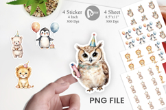 Birthday Baby Beasts Sticker Product Image 1