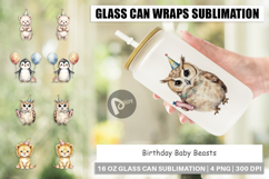 Glass Can Birthday Baby Beasts Product Image 1