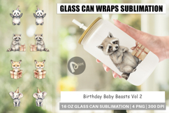 Glass Can Birthday Baby Beasts Product Image 1