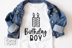 Two Candle SVG - 2nd Birthday Boy PNG - Two Birthday Boy Product Image 4