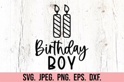 Two Candle SVG - 2nd Birthday Boy PNG - Two Birthday Boy Product Image 5