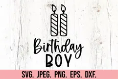 Two Candle SVG - 2nd Birthday Boy PNG - Two Birthday Boy Product Image 5