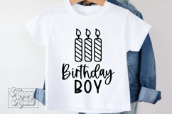 Three Candle SVG - 3rd Birthday Boy SVG - Birthday Boy PNG Product Image 4