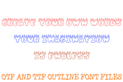 Birthday Cake Font Bubble Doodle Lettering Cartoon ABC OTF Product Image 3