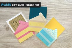 Birthday Cake Slice - Printable Gift Card Holder PDF Product Image 2