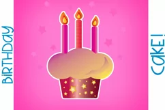 Birthday Cake Sticker PNG Download by Squeeb Creative 